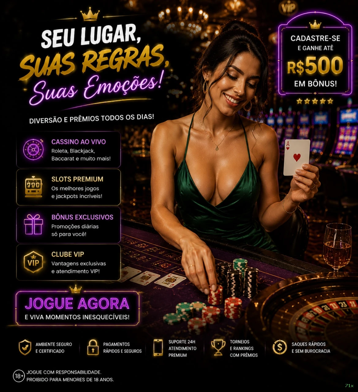 Cassino Ao Vivo 71x